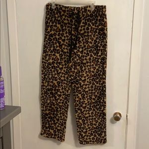 Fuzzy Cheetah Print Pajama Pants!